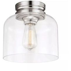 Elstead Lighting Hounslow lampada da soffitto 1x60 W nichel FE-HOUNSLOW-F-PN