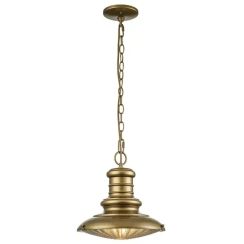 Elstead Lighting Redding Station lampada sospesa 1x W marrone FE-REDDING8-M-PDB