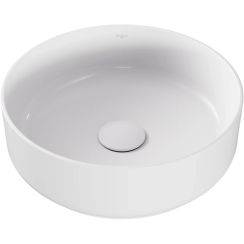 Besco Clea lavabo 34.6x34.6 cm rotonda da appoggio bianco UNC-35-CLB