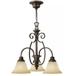 Elstead Lighting Cello lampada sospesa 3x60 W marrone HK-CELLO3