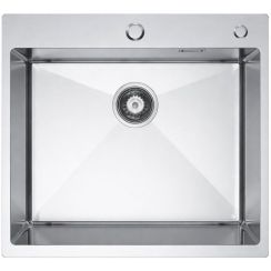 Ruvetti Masivo lavello in acciaio 50x50 cm acciaio 5002M_BS50_W