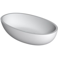 Riho Escala lavabo 55x32 cm ovale da appoggio bianco W030001105