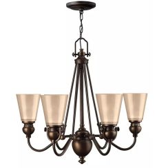 Elstead Lighting Mayflower lampada sospesa 6x60 W marrone HK-MAYFLOWER6