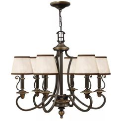 Elstead Lighting Plymouth lampada sospesa 6x40 W marrone HK-PLYMOUTH6