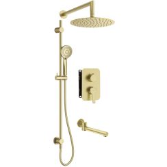 Deante Arnika set doccia da incasso con soffione oro BXY_WRQAM