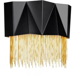 Elstead Lighting Zuma lampada da parete 3x9 W nero HK-ZUMA-3W-SBG
