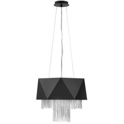 Elstead Lighting Zuma lampada sospesa 6x60 W nero-argento HK-ZUMA6-SBS