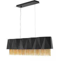 Elstead Lighting Zuma lampada sospesa 6x60 W nero-oro HK-ZUMA-ISLE-SBG
