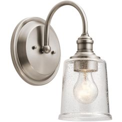 Elstead Lighting Waverly lampada da parete 1x60 W grigio KL-WAVERLY1-CLP