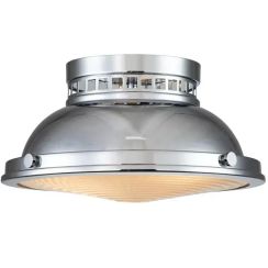 Elstead Lighting Amelia lampada da soffitto 2x40 W cromo HK-AMELIA-F-M-CM