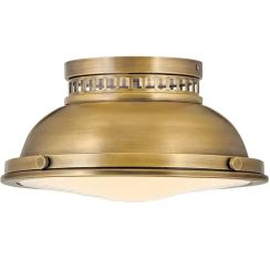 Elstead Lighting Amelia lampada da soffitto 2x40 W ottone HK-AMELIA-F-M-HB