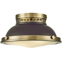 Elstead Lighting Amelia lampada da soffitto 2x40 W marrone HK-AMELIA-F-M-RB