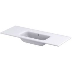Oristo Uni lavabo 120x46.5 cm rettangolare da mobile bianco lucida UME-EN-120-91-BO