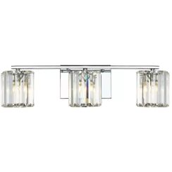 Elstead Lighting Divine lampada da parete 3x3 W cromo QZ-DIVINE3-PC-BATH
