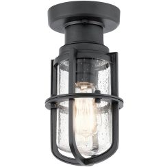 Elstead Lighting Suri lampada da soffitto per esterni 1x40 W nero KL-SURI-F