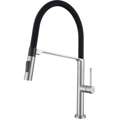 Ruvetti Azula rubinetto da cucina verticale acciaio inossidabile-nero 1011BS
