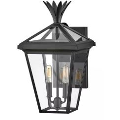 Elstead Lighting Palma lampada da parete per esterni 2x40 W nero HK-PALMA-M-BK