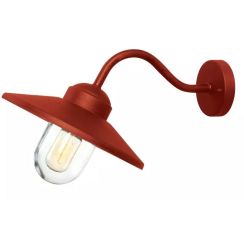 Elstead Lighting Klampenborg lampada da parete per esterni 1x60 W rosso KLAMPENBORG-OXR