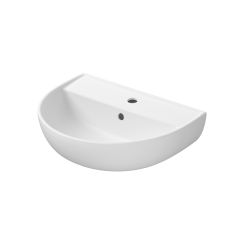 Cersanit Ovida lavabo 50.5x40 cm semicircolare a parete bianco lucida K36-031