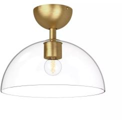Elstead Lighting Jude lampada da soffitto 1x60 W oro ALM-JUDE-SF-GD-CL