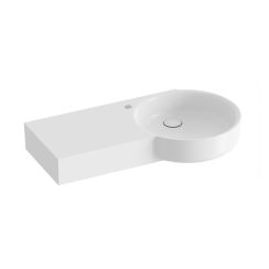 Ravak ARC lavabo 83x43.5 cm rettangolare con piano bianco lucida XJXL1283000