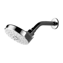 Omnires Douglas soffione doccia con braccio 13x13 cm rotonda cromo DOUGLASWCR