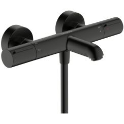 Hansgrohe Ecostat Element rubinetto per vasca e doccia a parete con termostato cromo-nero 13347340