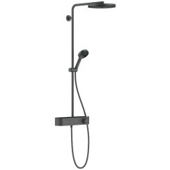 Hansgrohe Pulsify S set doccia a parete con termostato con soffione cromo-nero 24220340
