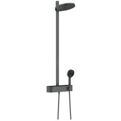 Hansgrohe Pulsify S set doccia a parete con termostato cromo-nero 24241340