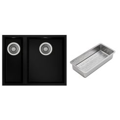 Set lavello Tegranit Teka Square 115260029, inserto gocciolatoio Teka 40199072