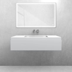 Set lavabo Oltens Stila 40203000, armadietto Oltens Vernal 60011700