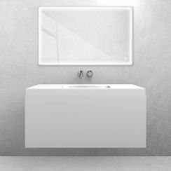 Set lavabo Oltens Kalla 40208000, armadietto Oltens Vernal 60015700