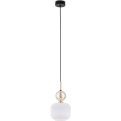 TK Lighting Sophia Cognac White lampada sospesa 1x10 W bianco-oro 11589