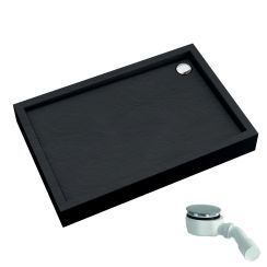Schedline Favory Plus Black Mat piatto doccia rettangolare 100x90 cm nero 3ST.F1P-90100/C/MG