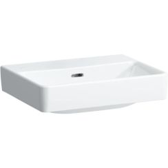 Laufen Pro S lavabo 45x34 cm rettangolare a parete-da mobile bianco lucida H8159610001091