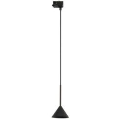 TK Lighting Tracer Cono lampada per binario elettrificato 1x15 W nero 11659