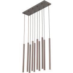 TK Lighting Ferro lampada sospesa x8 W marrone 11490