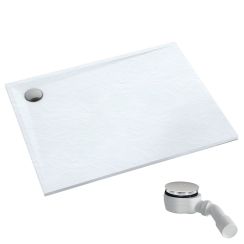 Schedpol Etrusco White Stone piatto doccia rettangolare 100x70 cm bianco 3.475/B/ST