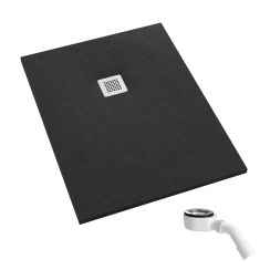 Schedpol Kalait Black Stone piatto doccia rettangolare 180x100 cm nero 3.3131/C/ST-M2