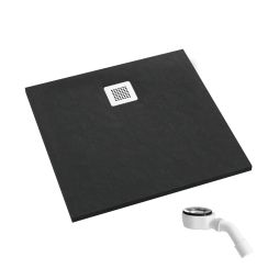 Schedpol Kalait Black Stone piatto doccia quadrato 80x80 cm nero 3.3200/C/ST-M2