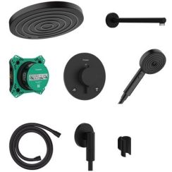 Hansgrohe Pulsify S set doccia da incasso con termostato con soffione nero 24624670