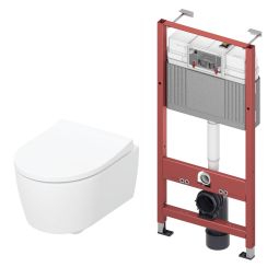 Set vaso WC Geberit iCon 503.232.00.1, modulo di installazione Tece Base 9400407