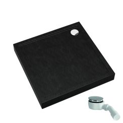 Schedpol Competia New Black Stone piatto doccia quadrato 90x90 cm nero 3.4631/C/ST