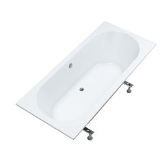 Schedpol Viona SET vasca da bagno con supporto 180x80 cm bianco 3.567/OULED/S