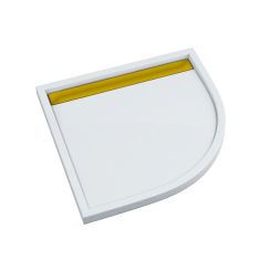 Schedpol Ajax G&W piatto doccia semicircolare 90x90 cm bianco 3.4227-M/Z/G