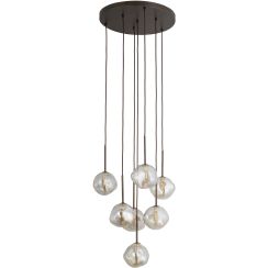TK Lighting Lava lampada sospesa 4x8 W marrone 11328
