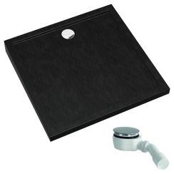 Schedpol Caspar New Black Stone piatto doccia quadrato 90x90 cm nero 3.2831/C/ST