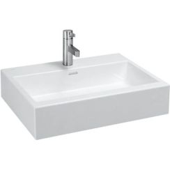 Laufen Living City lavabo 60x46 cm rettangolare a parete-da appoggio bianco lucida H8174340001041