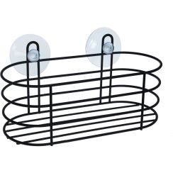 BISK Niagara portaoggetti da bagno nero 08267