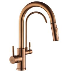 Rea Eco Fresh rubinetto da cucina con filtro verticale rame REA-B7436